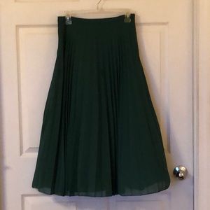 Midi pleated skirt
